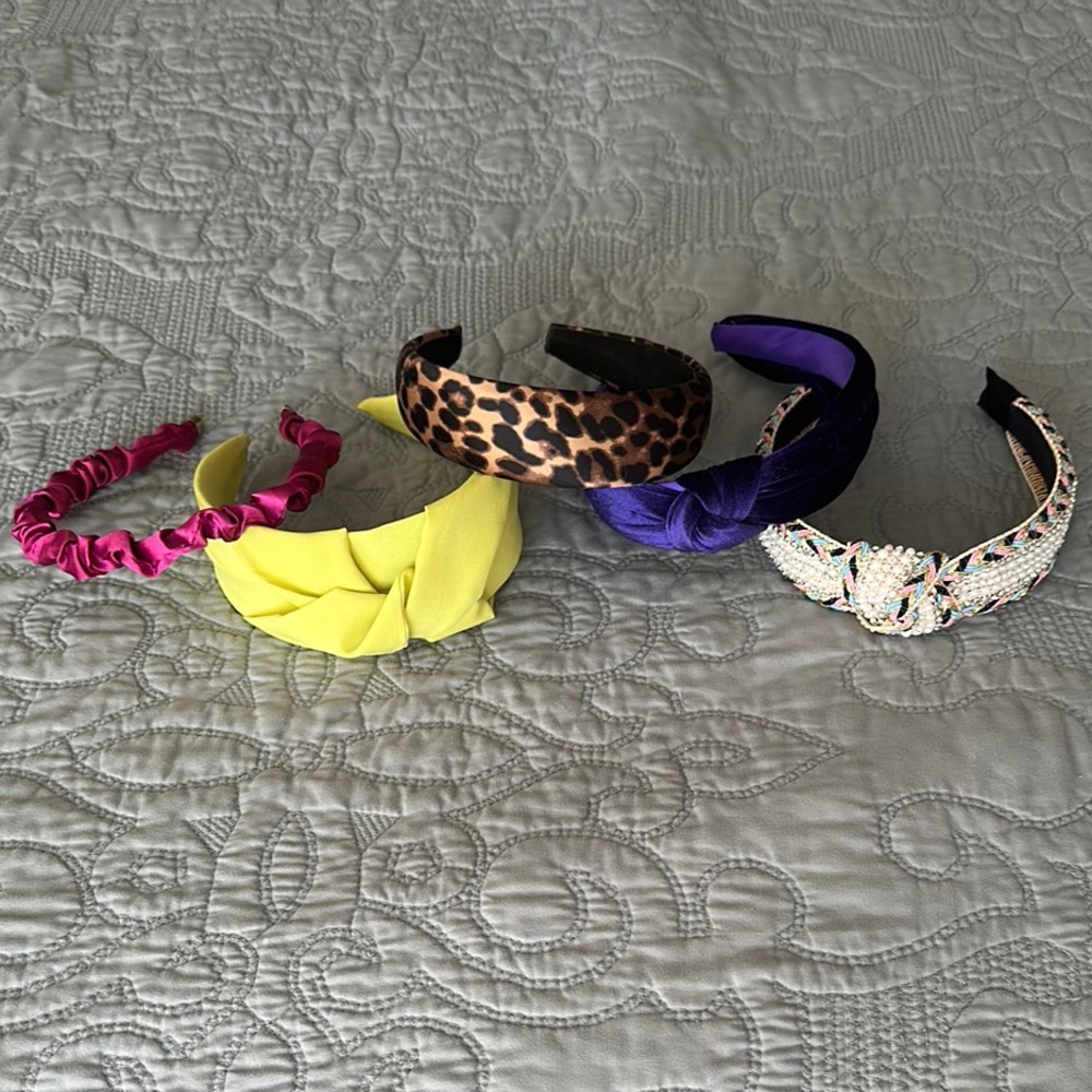 Set of Stylish Headbands in Various Colors